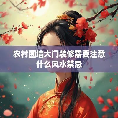 农村围墙大门装修需要注意什么风水禁忌