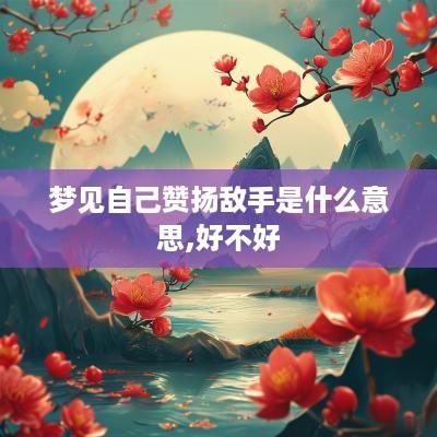 梦见自己赞扬敌手是什么意思,好不好