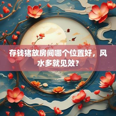 存钱猪放房间哪个位置好，风水多就见效？