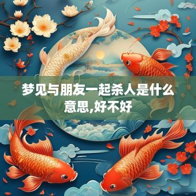 梦见与朋友一起杀人是什么意思,好不好