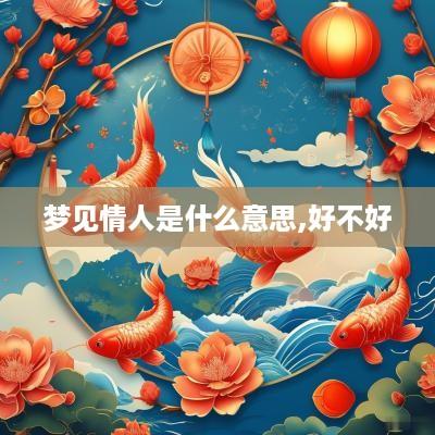 梦见情人是什么意思,好不好