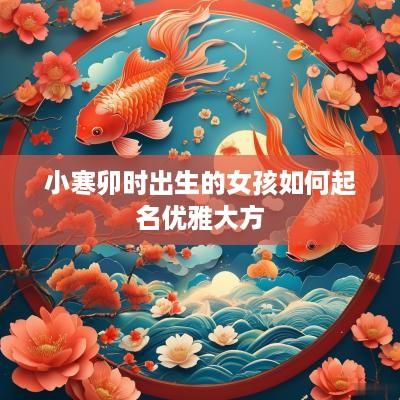 小寒卯时出生的女孩如何起名优雅大方