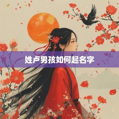 姓卢男孩如何起名字