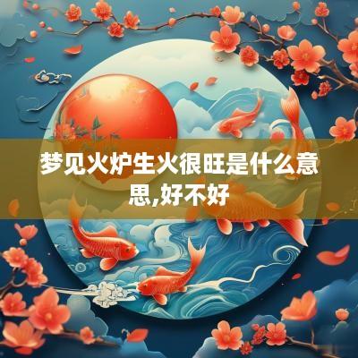 梦见火炉生火很旺是什么意思,好不好