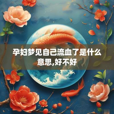孕妇梦见自己流血了是什么意思,好不好
