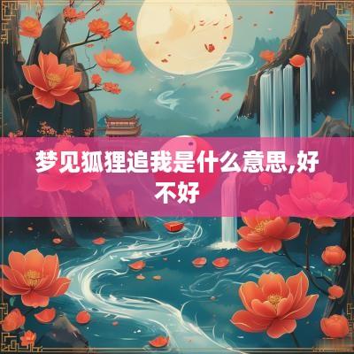 梦见狐狸追我是什么意思,好不好