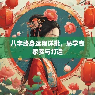 八字终身运程详批，易学专家参与打造