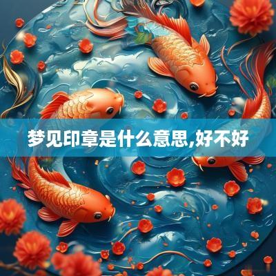 梦见印章是什么意思,好不好
