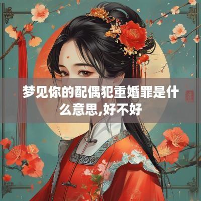 梦见你的配偶犯重婚罪是什么意思,好不好