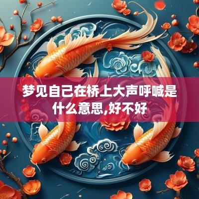 梦见自己在桥上大声呼喊是什么意思,好不好