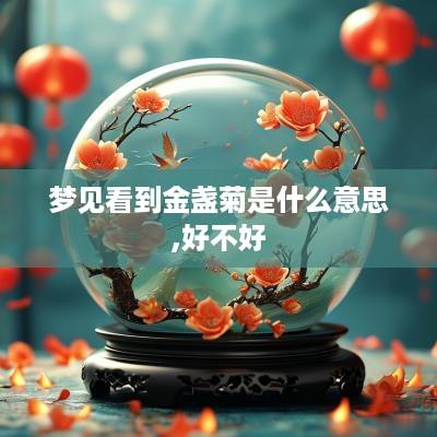 梦见看到金盏菊是什么意思,好不好