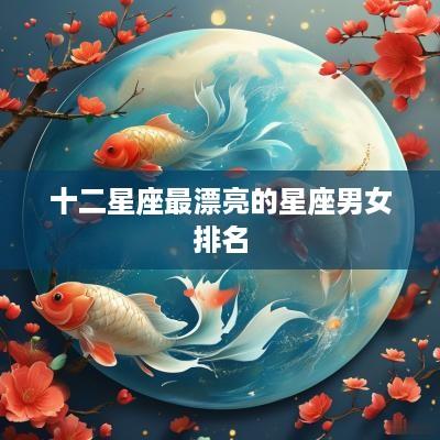 十二星座最漂亮的星座男女排名