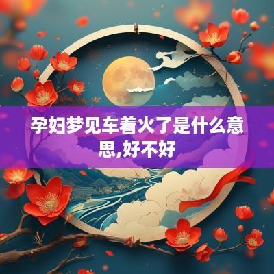 孕妇梦见车着火了是什么意思,好不好