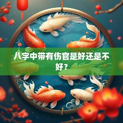 八字中带有伤官是好还是不好？