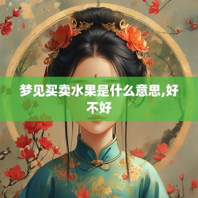 梦见买卖水果是什么意思,好不好