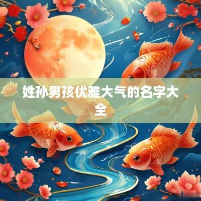 姓孙男孩优雅大气的名字大全