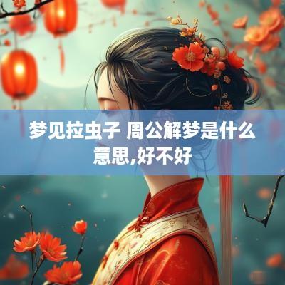 梦见拉虫子 周公解梦是什么意思,好不好