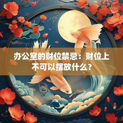 办公室的财位禁忌：财位上不可以摆放什么？