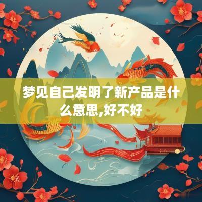 梦见自己发明了新产品是什么意思,好不好