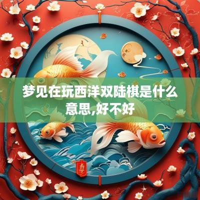 梦见在玩西洋双陆棋是什么意思,好不好