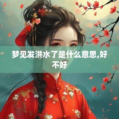 梦见发洪水了是什么意思,好不好