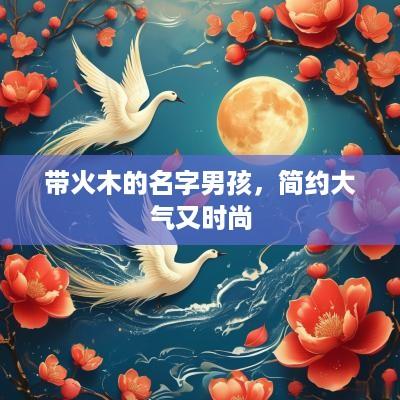 带火木的名字男孩，简约大气又时尚