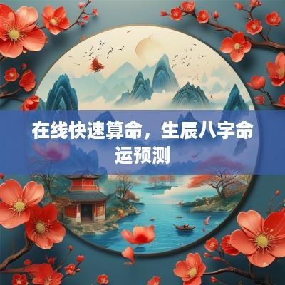 在线快速算命，生辰八字命运预测