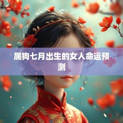 属狗七月出生的女人命运预测