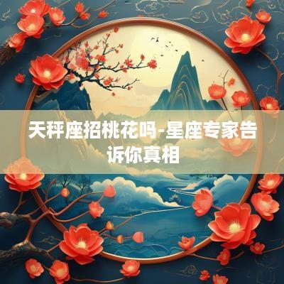 天秤座招桃花吗-星座专家告诉你真相