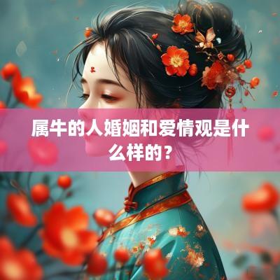 属牛的人婚姻和爱情观是什么样的？