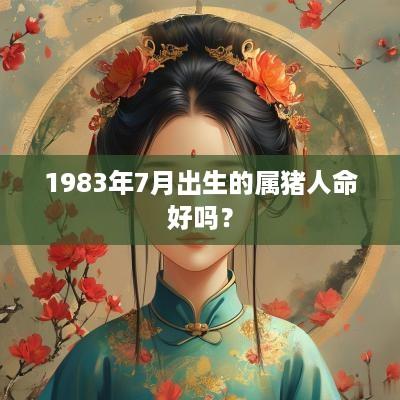 1983年7月出生的属猪人命好吗？