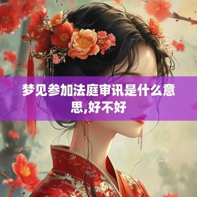 梦见参加法庭审讯是什么意思,好不好