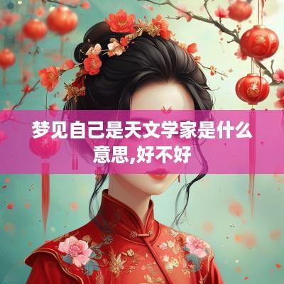 梦见自己是天文学家是什么意思,好不好