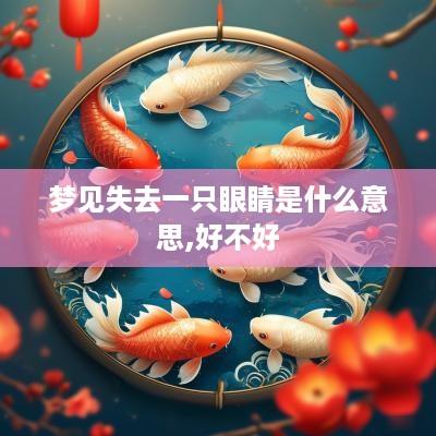 梦见失去一只眼睛是什么意思,好不好