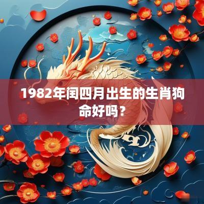 1982年闰四月出生的生肖狗命好吗？