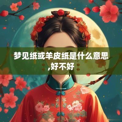 梦见纸或羊皮纸是什么意思,好不好