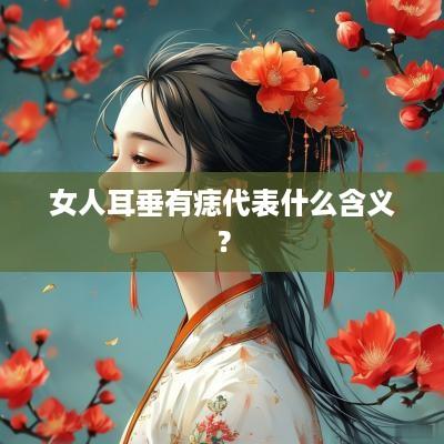 女人耳垂有痣代表什么含义？