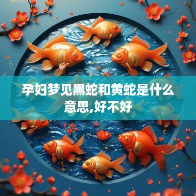 孕妇梦见黑蛇和黄蛇是什么意思,好不好