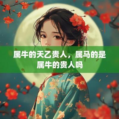 属牛的天乙贵人，属马的是属牛的贵人吗