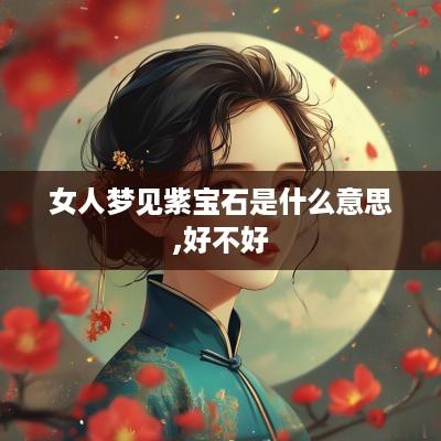 女人梦见紫宝石是什么意思,好不好