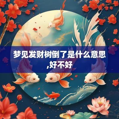 梦见发财树倒了是什么意思,好不好