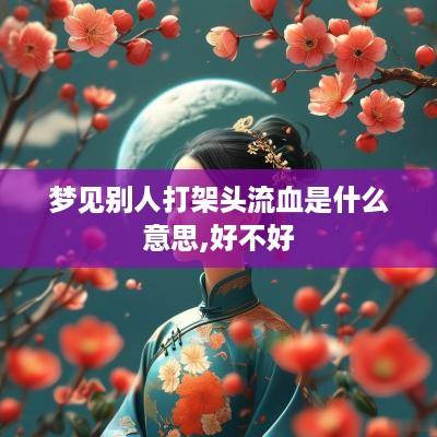 梦见别人打架头流血是什么意思,好不好