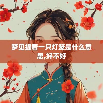 梦见提着一只灯笼是什么意思,好不好