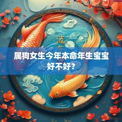 属狗女生今年本命年生宝宝好不好？