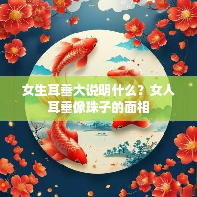 女生耳垂大说明什么？女人耳垂像珠子的面相