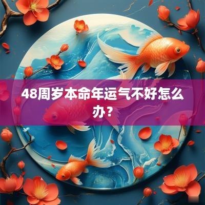 48周岁本命年运气不好怎么办？