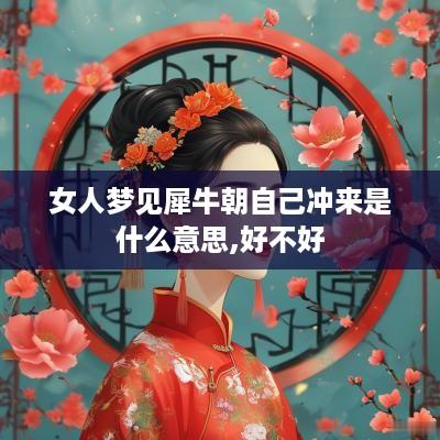女人梦见犀牛朝自己冲来是什么意思,好不好