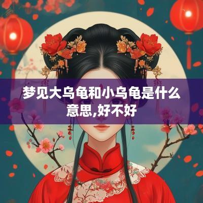 梦见大乌龟和小乌龟是什么意思,好不好