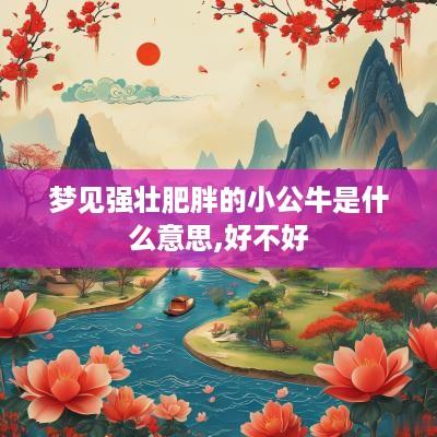 梦见强壮肥胖的小公牛是什么意思,好不好