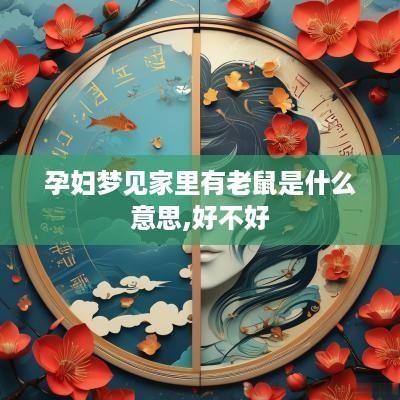 孕妇梦见家里有老鼠是什么意思,好不好